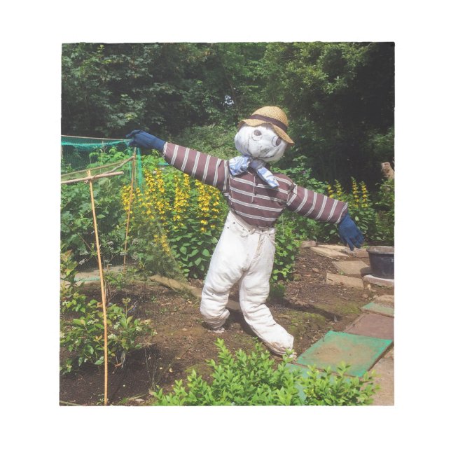 Funny scarecrow notepad (Front)