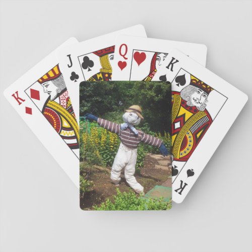 Funny scarecrow poker cards