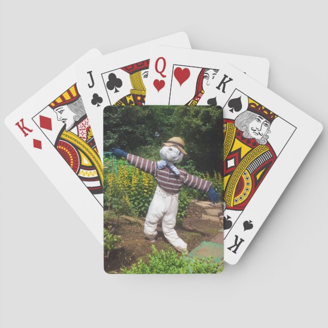 Funny scarecrow poker cards (Back)