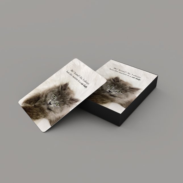 Funny Scared Kitten Face Cat Meme Poker Cards (Creator Uploaded)