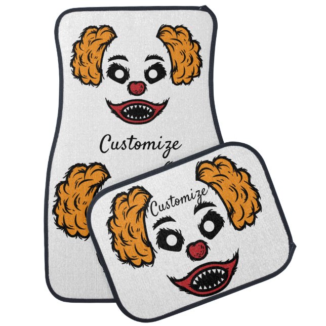 Funny Scary Clown Thunder_Cove Car Floor Mat (Set)