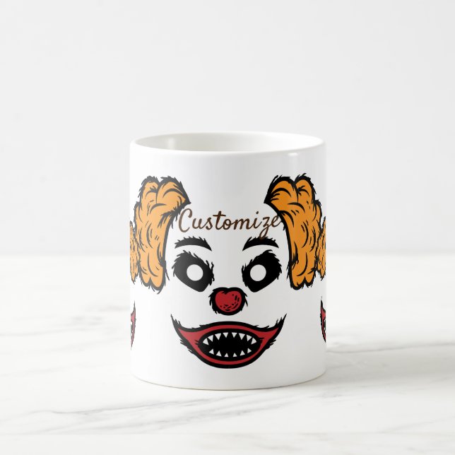 Funny Scary Clown Thunder_Cove  Coffee Mug (Center)
