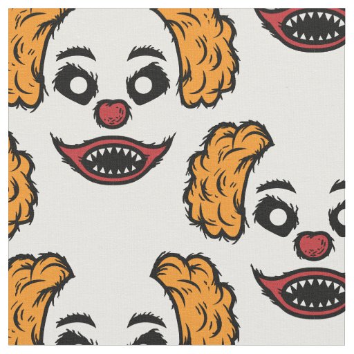Funny Scary Clown Thunder_Cove  Fabric