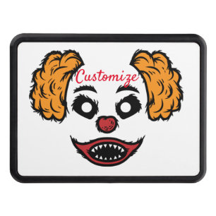 Funny Scary Clown Thunder_Cove Hitch Cover