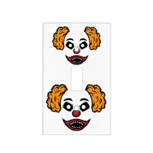 Funny Scary Clown Thunder_Cove Light Switch Cover