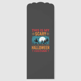 Funny Scary Halloween Costume Graveyard Moon Graph Bookmarks