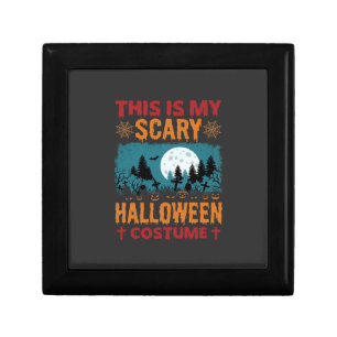Funny Scary Halloween Costume Graveyard Moon Graph Gift Box