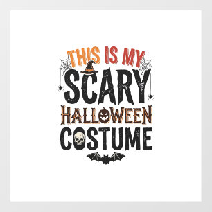 Funny Scary Halloween Costume Vintage Shirt Design Floor Decals