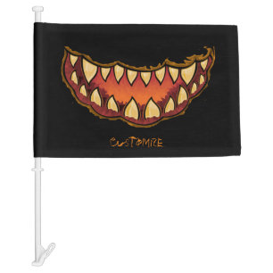 Funny Scary Jack o'lantern Thunder_Cove Car Flag