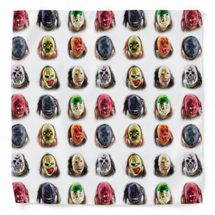 Funny Scary Masks Bandana