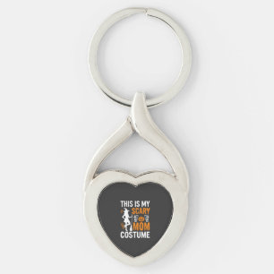Funny Scary Mom Costume Halloween Witch Keychain