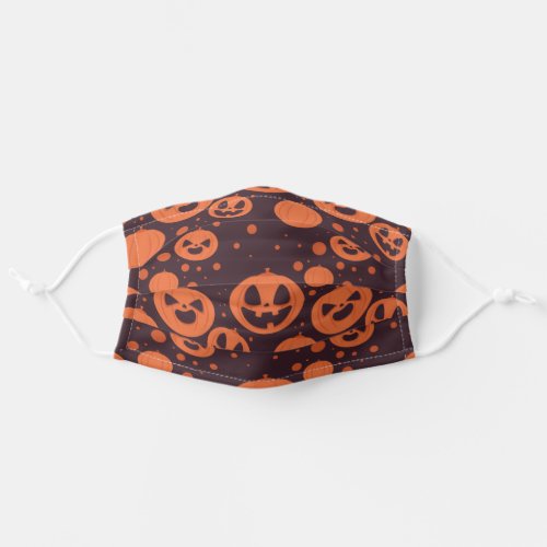 Funny Scary Pumpkin Faces Adult Cloth Face Mask