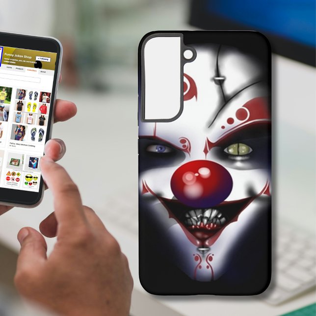Funny & Scary Replacement Surgeon Evil Clown Samsung Galaxy Case (Funny & Scary Replacement Surgeon Evil Clown Samsung Galaxy Case)