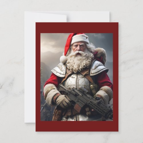 Funny Scary Santa Naughty List Postcard