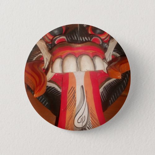 Funny Scary Weird Tongue  Asian Halloween Amazing Button