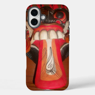 Funny Scary Weird Tongue Asian Halloween Amazing iPhone 16 Plus Case
