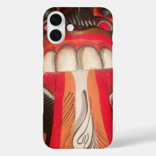 Funny Scary Weird Tongue Asian Halloween Amazing iPhone 16 Plus Case
