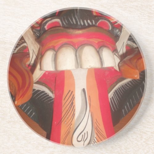Funny Scary Weird Tongue  Asian Halloween Amazing  Drink Coaster