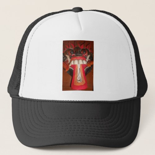 Funny Scary Weird Tongue  Asian Halloween Amazing  Trucker Hat