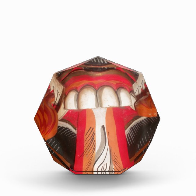 Funny Scary Weird Tongue Halloween Mask Award (Front)