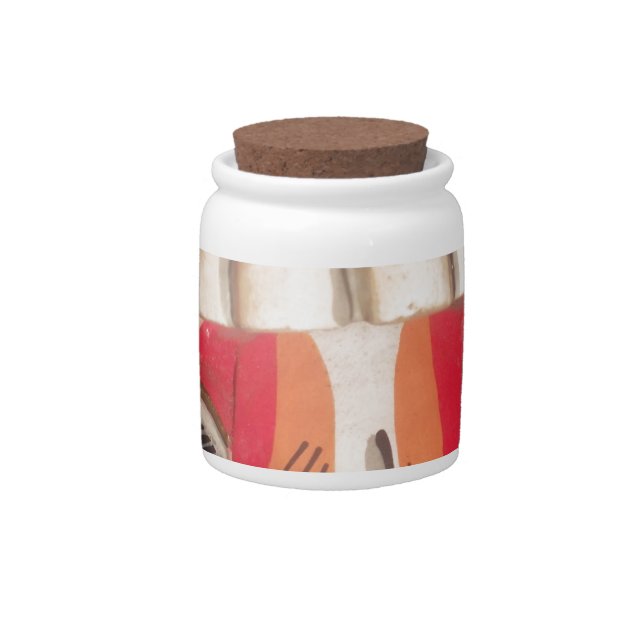 Funny Scary Weird Tongue Halloween Mask Candy Jar (Front)