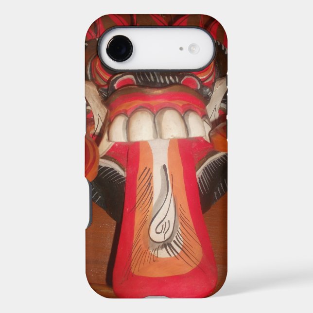 Funny Scary Weird Tongue Halloween Mask Case-Mate iPhone Case (Back)