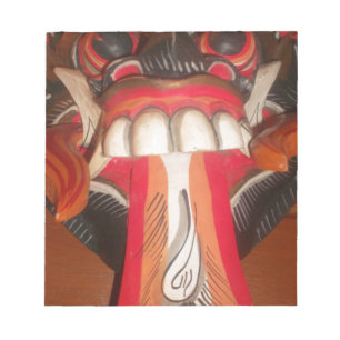 Funny Scary Weird Tongue Halloween Mask Notepad