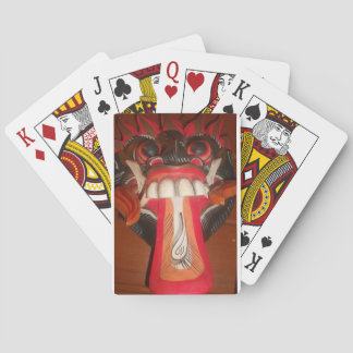 Funny Scary Weird Tongue Halloween Mask Poker Cards