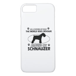 funny SCHNAUZER designs iPhone 8/7 Case