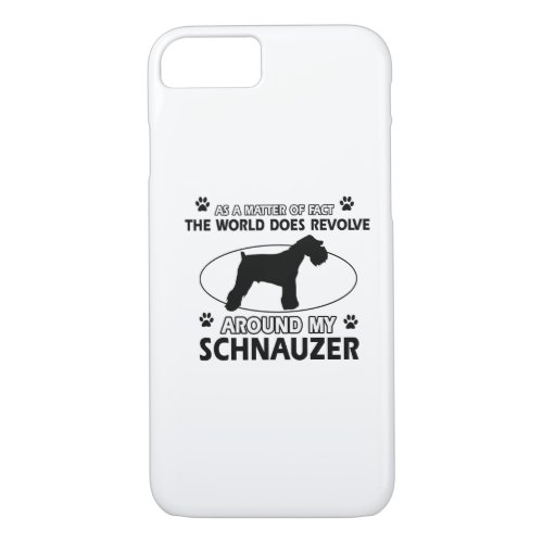 funny SCHNAUZER designs iPhone 87 Case