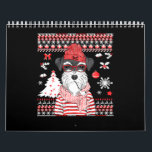 Funny Schnauzer Dog Christmas Gift Calendar<br><div class="desc">Funny Schnauzer Dog Christmas Gift</div>