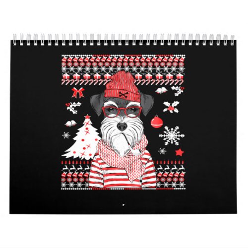 Funny Schnauzer Dog Christmas Gift Calendar