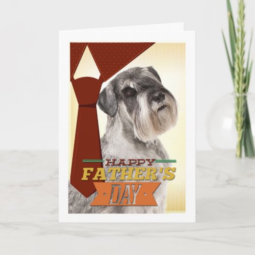 Funny Schnauzer Fathers Day Card