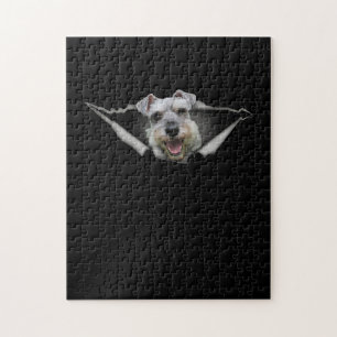 Funny schnauzer Lover Gift Jigsaw Puzzle