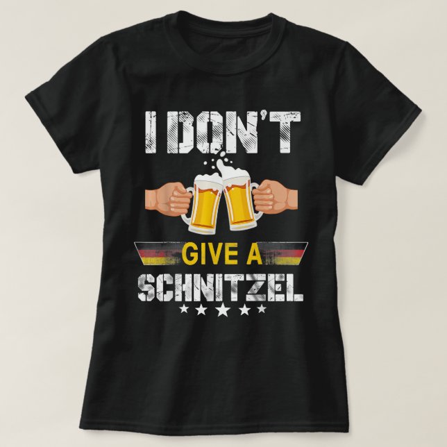 Funny Schnitzel Oktoberfest  German Beer  T-Shirt (Design Front)