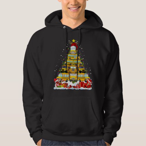 Funny School Bus Driver Christmas Tree Shirt 1