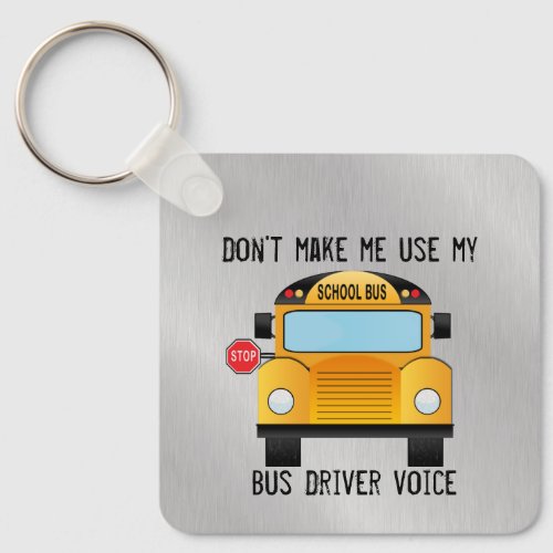 Funny School Bus Driver Keychain