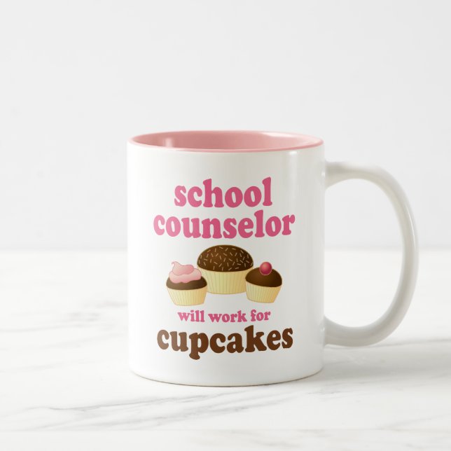 Funny School Counselor Two-Tone Coffee Mug (Right)