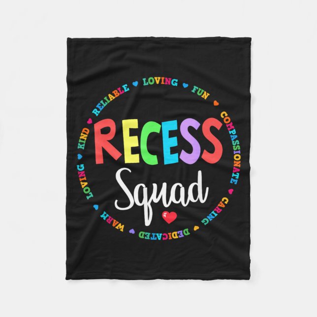 Funny School Gift for Teachers Students Monitor Fleece Blanket (Front)