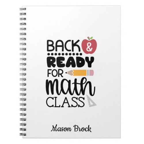 Funny school math student gift Notebook