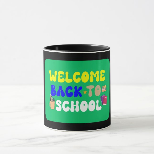 Funny School Mug - Mask to School 2025 (Center)