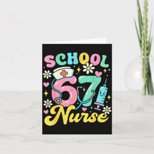 Funny School Nurse 67 Cute Medical Meme Design  Card