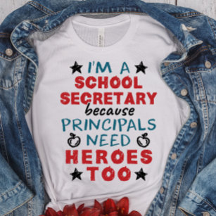 School Secretary Funny School Staff Vintage Funny' Men's T-Shirt