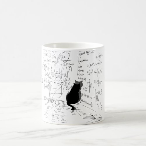 Funny Schrodingers Cat in Corner Coffee Mug