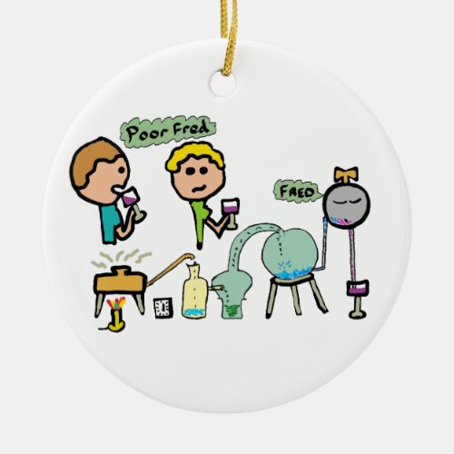 Funny Science Ceramic Ornament