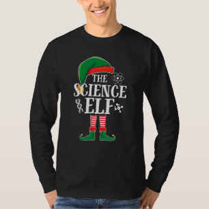 Funny Science Elf Family Group Matching Christmas T-Shirt