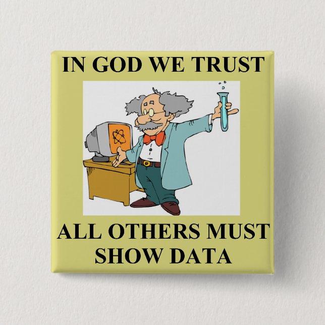 funny science joke button (Front)