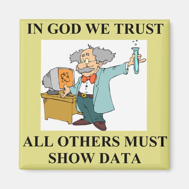 funny science joke magnet (Front)