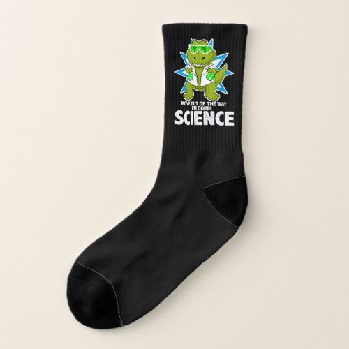 Funny Science Laboratory Chemistry Crocodile Gift Socks