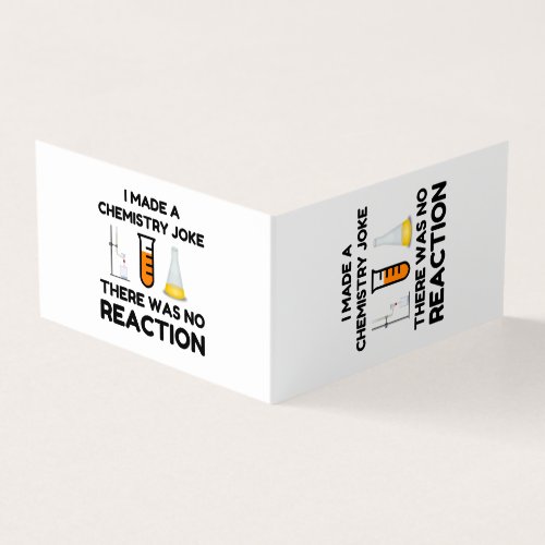 Funny Science lover chemistry joke Business Card